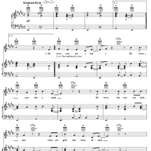 The Traveling Wilburys Dirty World Musik Noten - Piano, Vocal & Guitar Chords - 74388-0