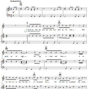 The Traveling Wilburys Tweeter And The Monkey Man Musik Noten - Piano, Vocal & Guitar Chords - 74389-0