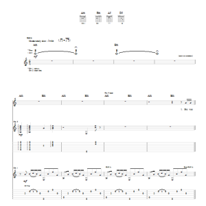 The White Stripes A Martyr For My Love For You Musik Noten - Guitar Tab - 91659-0