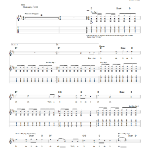 The White Stripes Prickly Thorn, But Sweetly Worn Musik Noten - Guitar Tab - 91664-0