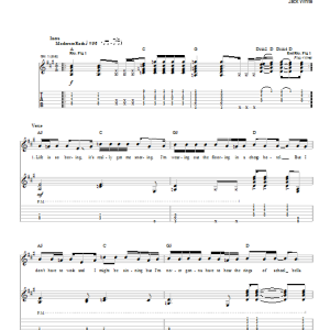 The White Stripes The Air Near My Fingers Musik Noten - Guitar Tab - 91638-0