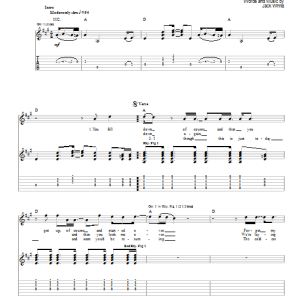The White Stripes The Same Boy You've Always Known Musik Noten - Guitar Tab - 91654-0