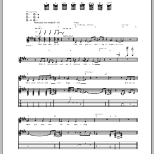 The Who Call Me Lightning Musik Noten - Guitar Tab - 99372-0