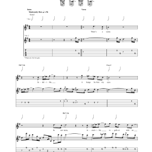 The Who One Life's Enough Musik Noten - Guitar Tab - 165554-0