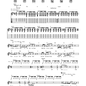 The Who They Are All In Love Musik Noten - Guitar Tab - 165279-0