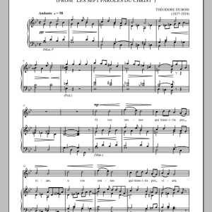 Théodore Dubois O Vos Omnes (from Les Sept Paroles Du Christ ) Musik Noten - Piano & Vocal - 90306-0
