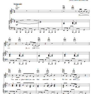 Third Day Follow Me There Musik Noten - Piano, Vocal & Guitar Chords - 76903-0