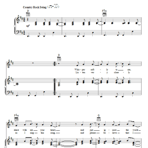 Third Day Give Love Musik Noten - Piano, Vocal & Guitar Chords - 66732-0