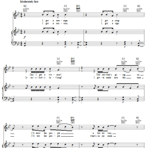 Third Day I Got A Feeling Musik Noten - Piano, Vocal & Guitar Chords - 29091-0