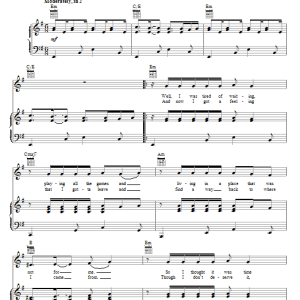 Third Day Run To You Musik Noten - Piano, Vocal & Guitar Chords - 66727-0