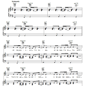 Third Day Take It All Musik Noten - Piano, Vocal & Guitar Chords - 66735-0