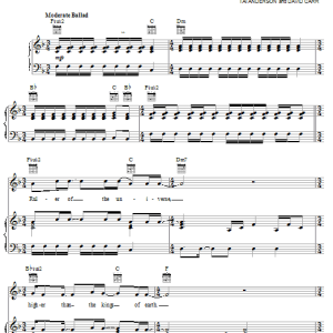 Third Day The Everlasting Musik Noten - Piano, Vocal & Guitar Chords - 24729-0