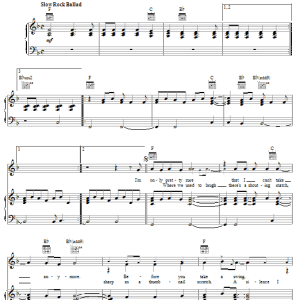 Third Eye Blind How's It Going To Be Musik Noten - Piano, Vocal & Guitar Chords - 16637-0