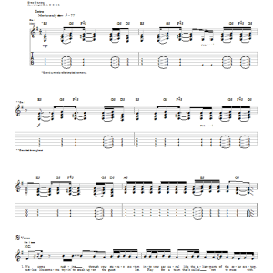 Thousand Foot Krutch Bounce Musik Noten - Guitar Tab - 25233-0