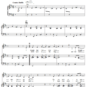 Tim McGraw Do You Want Fries With That Musik Noten - Piano, Vocal & Guitar Chords - 51732-0