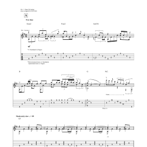 Tommy Emmanuel Smokey Mountain Lullaby Musik Noten - Guitar Tab - 160344-0