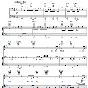 Twila Paris Fill My Heart Musik Noten - Piano, Vocal & Guitar Chords - 22754-0